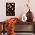 Quadro Dachshunds Entre Flores b