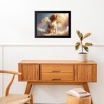 Quadro Decorativo Cão Beagle Anjo