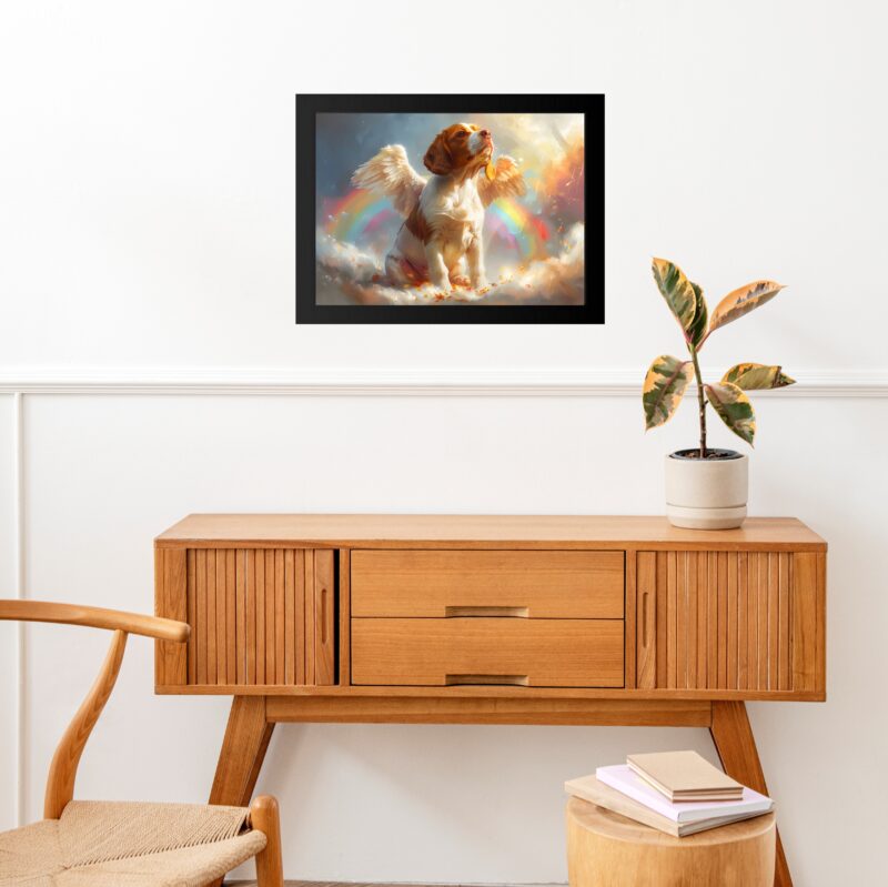 Quadro Decorativo Cão Beagle Anjo