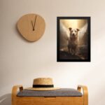 Quadro Decorativo Cão Caramelo Anjo