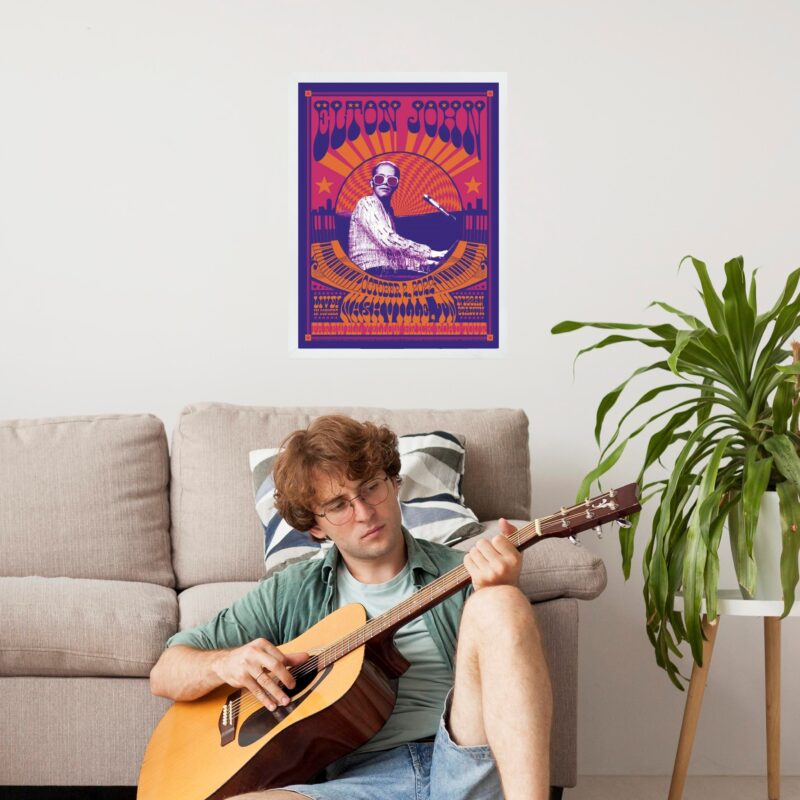 Quadro Decorativo Elton John - Poster b