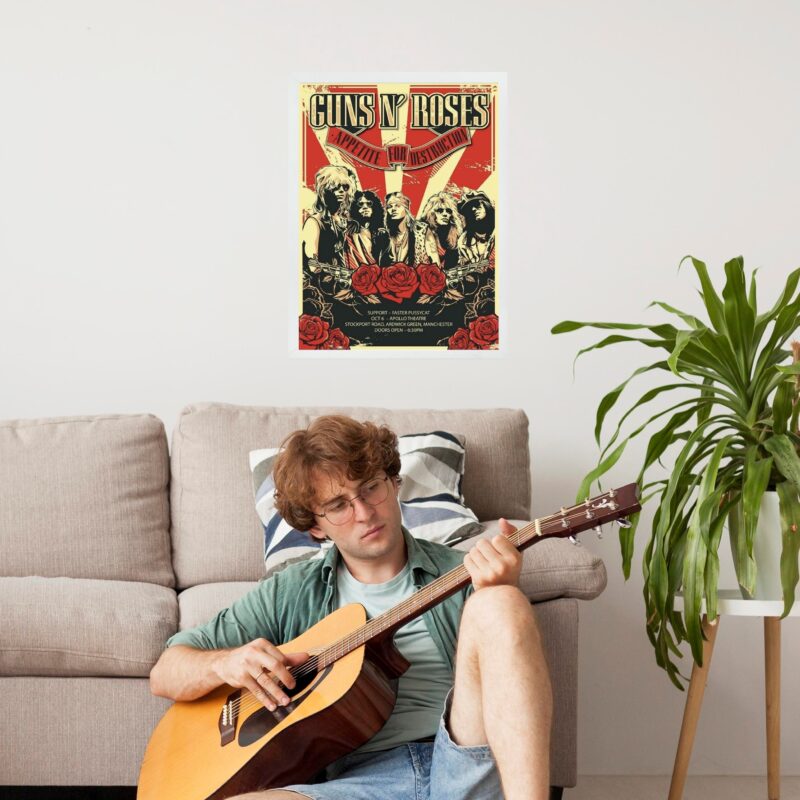 Quadro Decorativo Guns N Roses Poster b