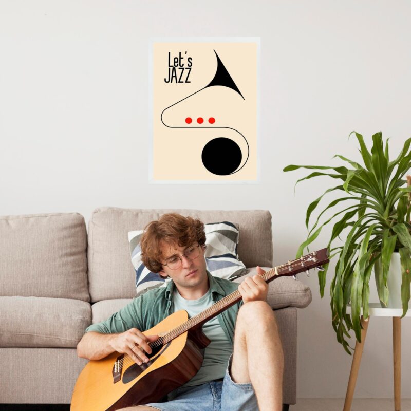 Quadro Decorativo Let´s Jazz- Minimalista b