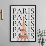 Quadro Decorativo Minimalista Paris