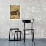 Quadro Decorativo Motocicleta Retrô
