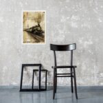 Quadro Decorativo Trem Maria Fumaça Retrô