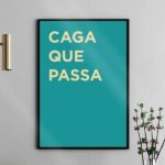 Quadro Divertido Para Banheiro - Frase