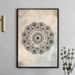Quadro Mandala Ho'oponopono - Bege