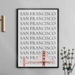 Quadro Minimalista San Francisco - Golden Gate
