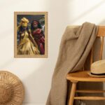 Quadro Moldura Dourada Oxum e Iansã