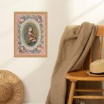 Quadro Moldura Dourada Santinha Vintage