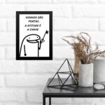 Quadro Motivacional Sonhos e Atitude