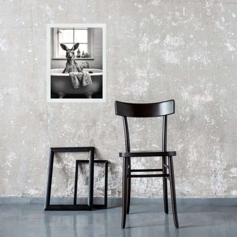 Quadro Para Decorar Banheiro - Canguru b
