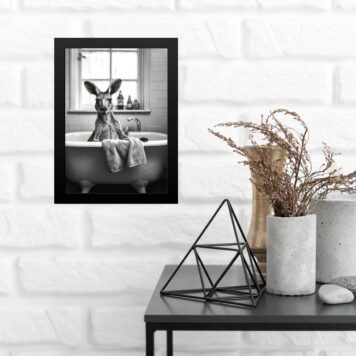 Quadro Para Decorar Banheiro - Canguru