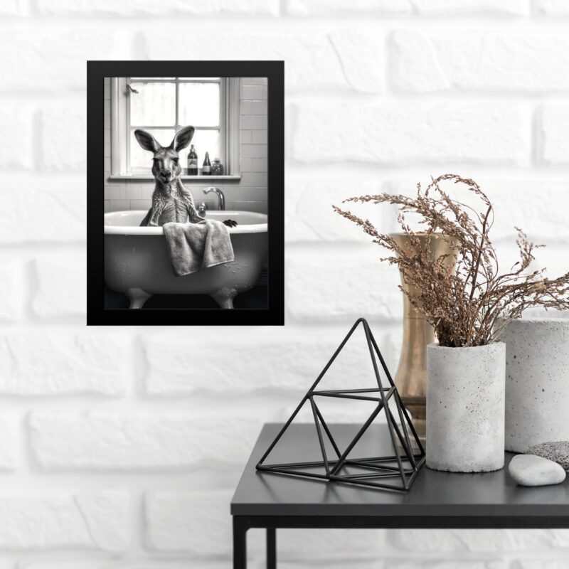 Quadro Para Decorar Banheiro - Canguru