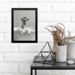 Quadro Para Decorar Banheiro - Girafinha