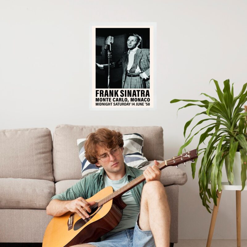 Quadro Poster Frank Sinatra In Monte Carlo