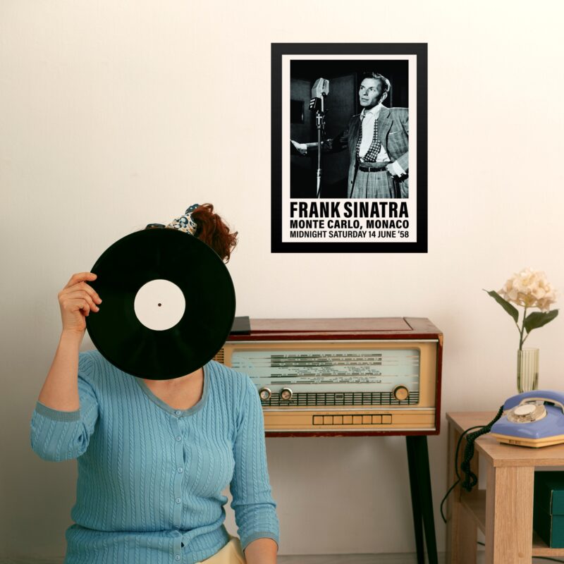 Quadro Poster Frank Sinatra In Monte Carlo