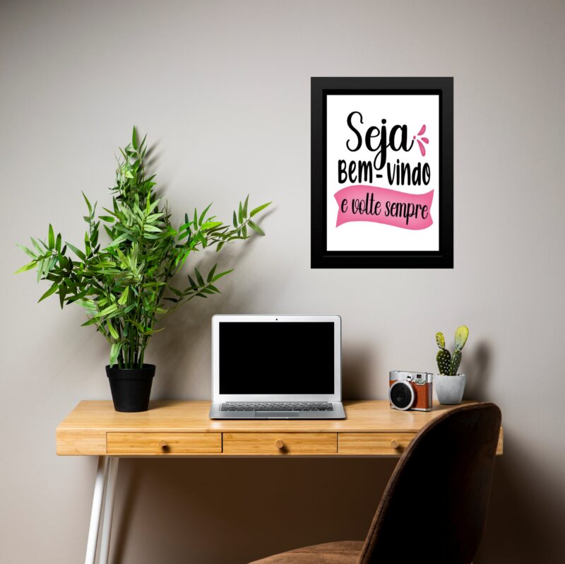 Quadro Seja Bem Vindo e Volte Sempre b