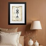 Quadro Vintage Moda Manequim Antigo - 60x48 Cm