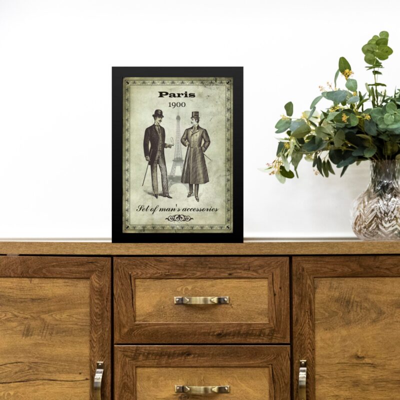 Quadro Vintage Moda Masculina Cavalheiros