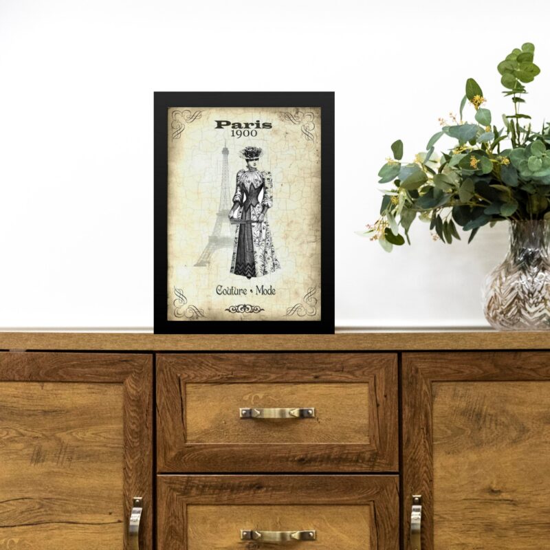 Quadro Vintage Moda Paris 1900