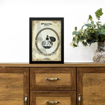 Quadro Vintage Moda Perfume Paris