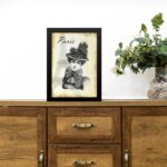 Quadro Vintage Paris Dama Antiga