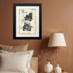 Quadro Vintage Paris Dama Antiga - 60x48 Cm