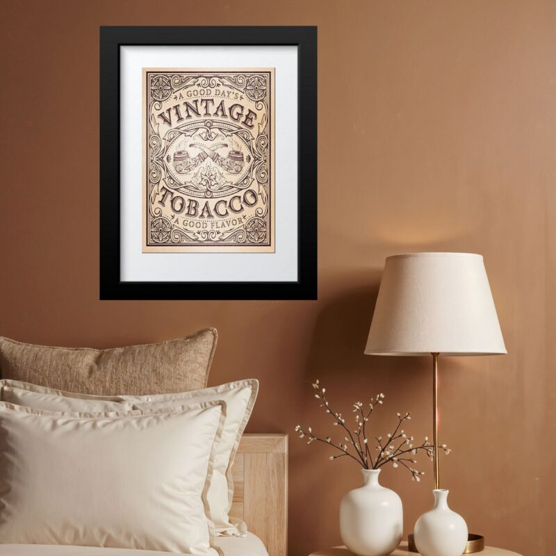 Quadro Vintage Tabaco - 60x48 Cm