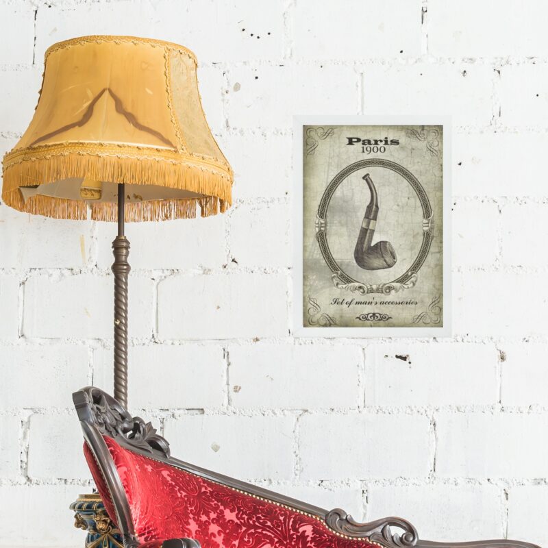 Quadro Vintage Tabaco Cachimbo b
