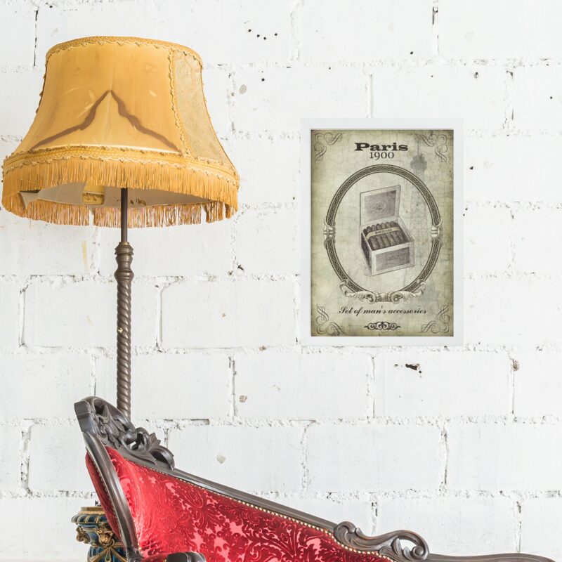 Quadro Vintage Tabaco Charutos b