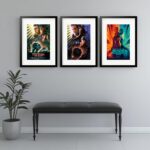 Kit 3 Quadros Grandes Blade Runner - 60x48cm