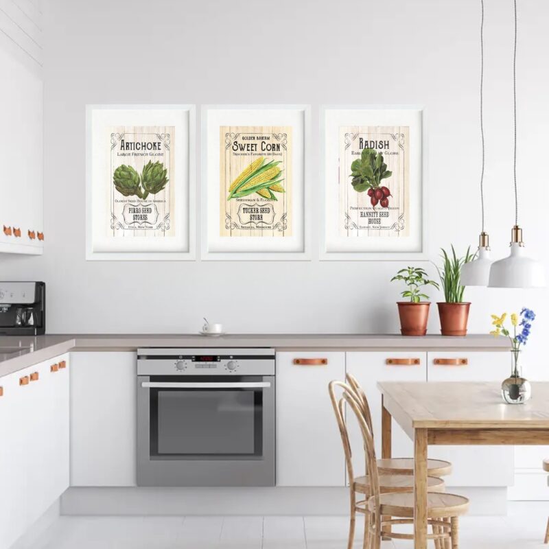 Kit 3 Quadros Grandes Farm Vintage 60x48cm - Image 2