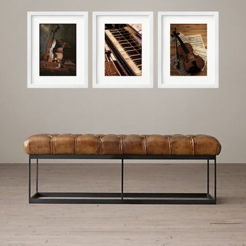Kit 3 Quadros Grandes Instrumentos Clássicos - 60x48cm - Image 2