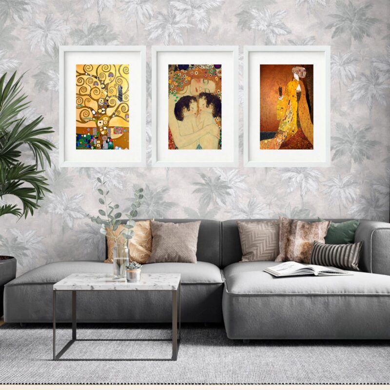 Kit 3 Quadros Grandes Klimt Collection I 60x48cm - Image 2
