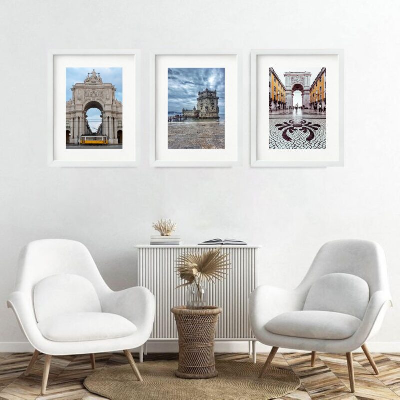 Kit 3 Quadros Grandes Lisboa Turismo - 60x48cm - Image 2