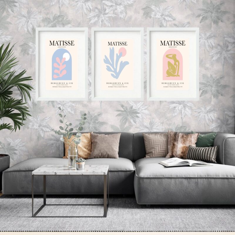 Kit 3 Quadros Grandes Matisse Berggruen & Cie Collection 60x48cm - Image 2