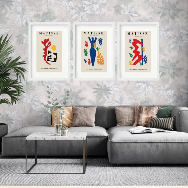 Kit 3 Quadros Grandes Matisse Tate Modern Exhibition Collection 60x48cm - Image 2