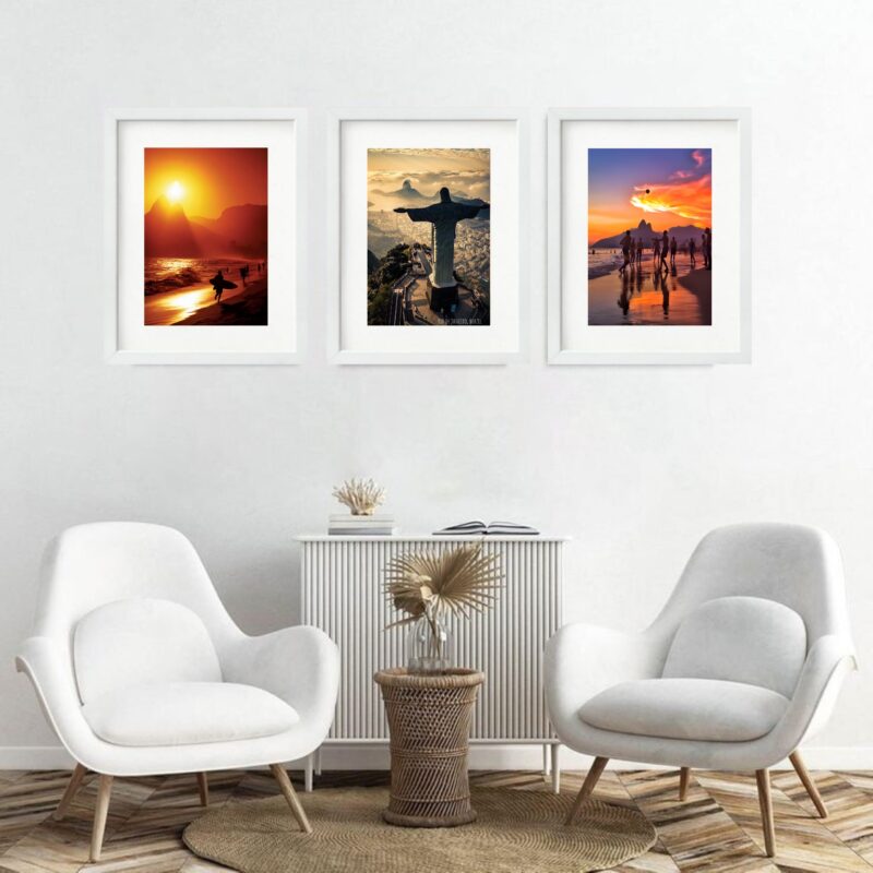 Kit 3 Quadros Grandes Rio de Janeiro - 60x48cm - Image 2