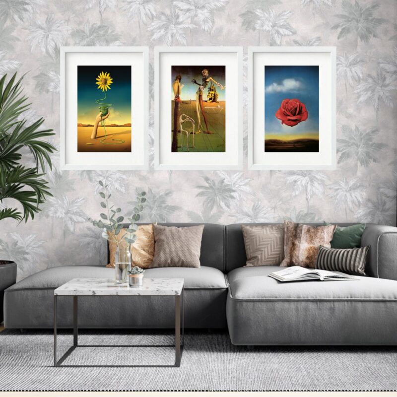 Kit 3 Quadros Grandes Salvador Dalí Collection I 60x48cm - Image 2
