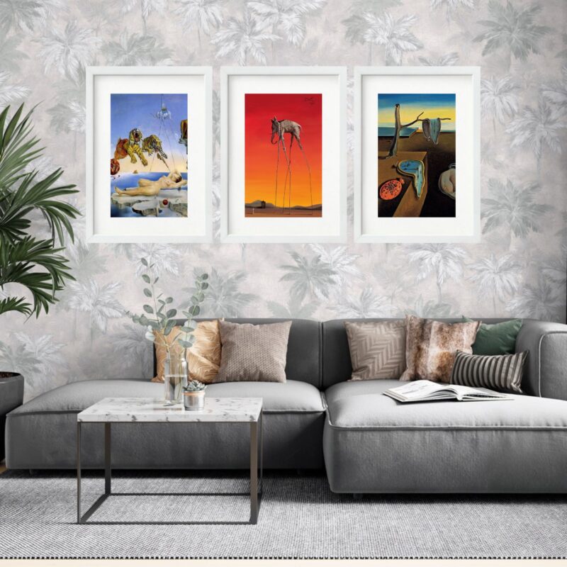 Kit 3 Quadros Grandes Salvador Dalí Collection 60x48cm - Image 2
