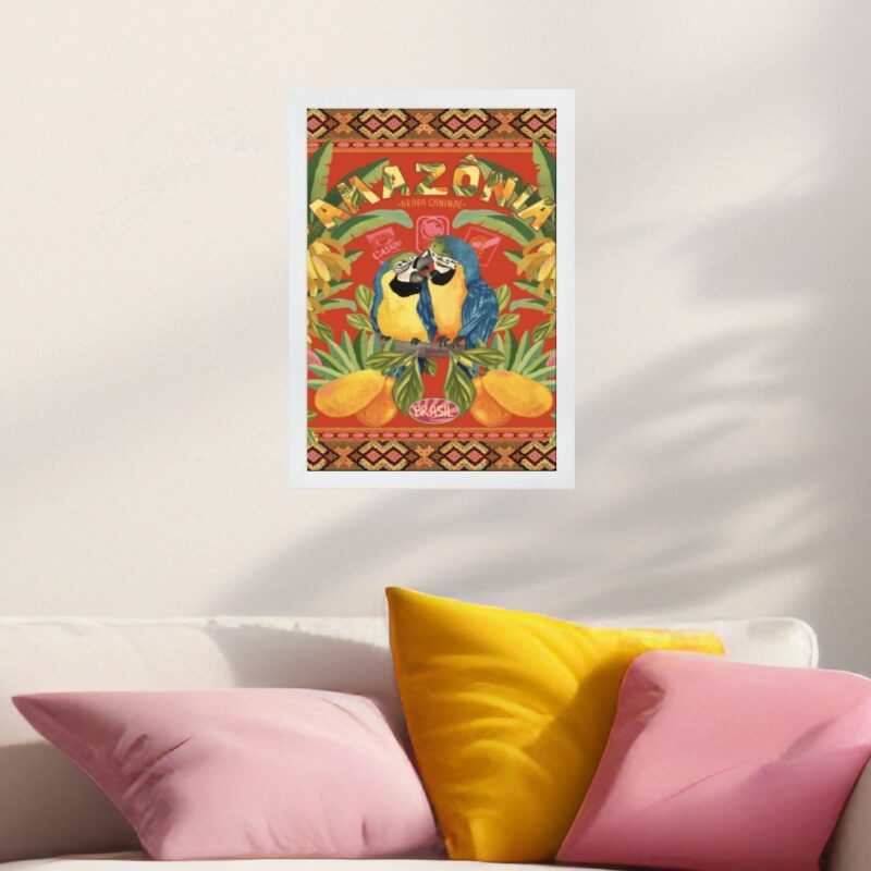 Quadro Araras Amazônia- Brasil
