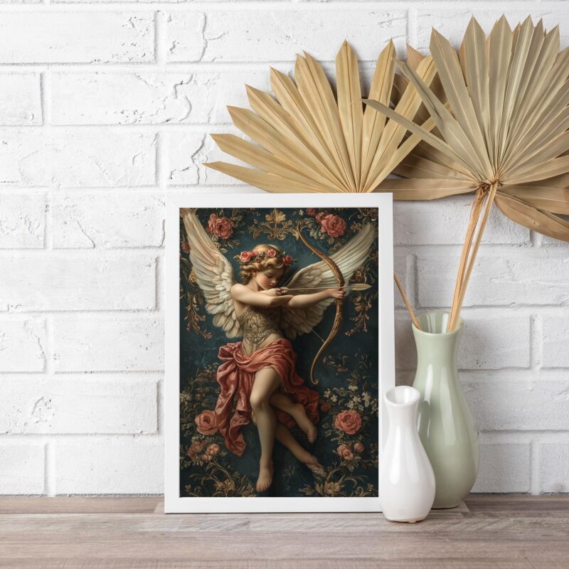Quadro Arte Clássica Sacra Anjo Cupido b