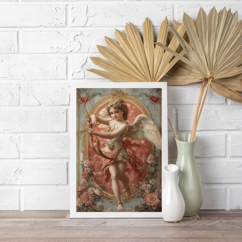 Quadro Arte Sacra Clássica Anjo Cupido b