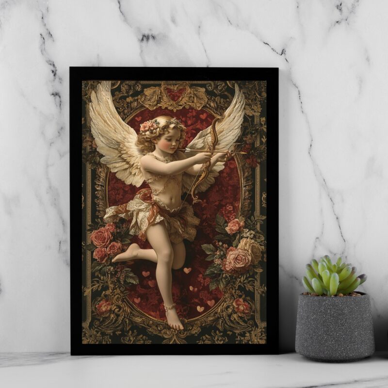 Quadro Decorativo Arte Sacra Anjo Cupido