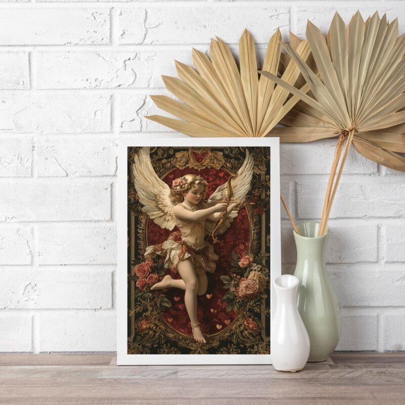 Quadro Decorativo Arte Sacra Anjo Cupido b