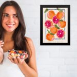 Quadro Decorativo Elegante Para Cozinha - Laranja