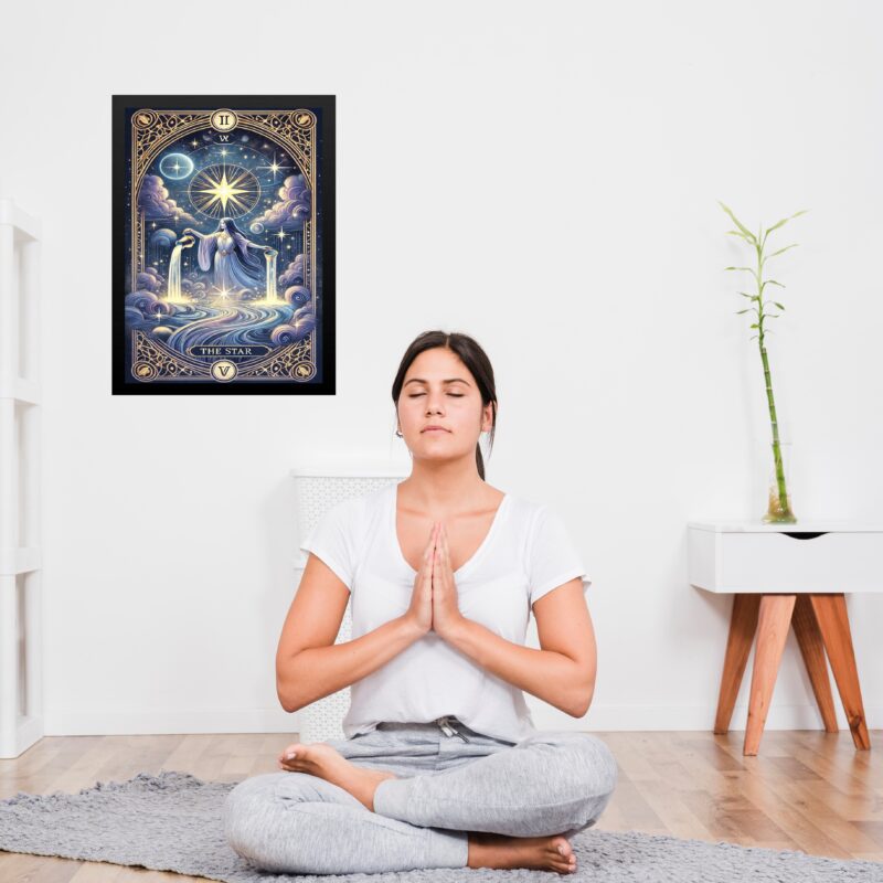 Quadro Decorativo Místico - The Star Tarot