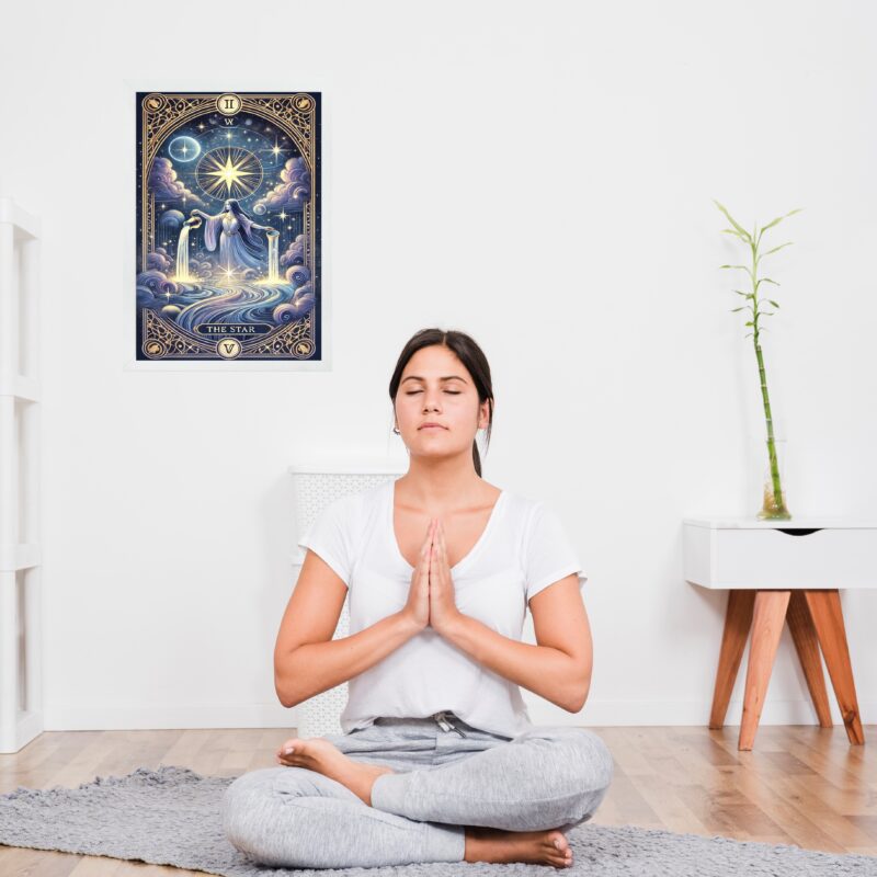 Quadro Decorativo Místico - The Star Tarot
